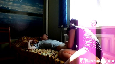 Delicious fiancée at threesome video