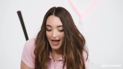 Sara's big cock scene