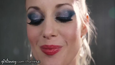 Girls Way featuring Charlotte Stokely and Aiden Ashley's trimmed pussy movie