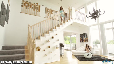 Exquisite Sinn Sage and Dillion Harper at small tits scene