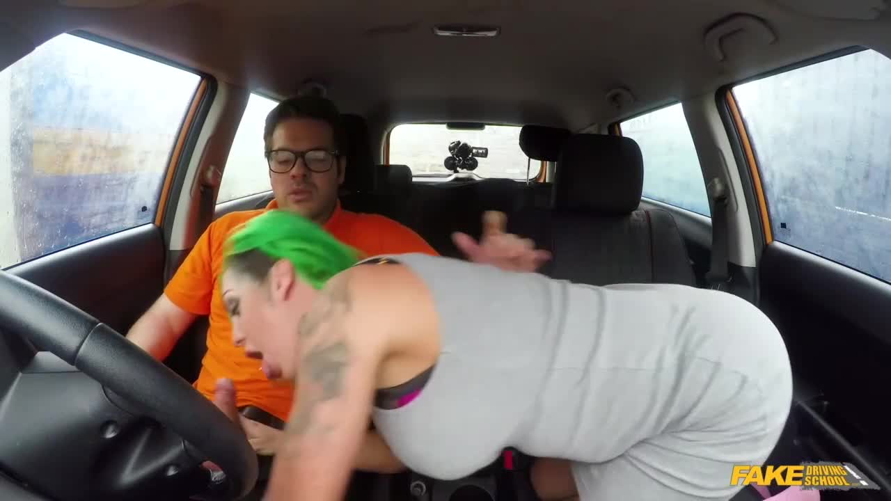 Pin-up Madison Phoenix and Ryan Ryder - green haired scene - Fake Driving School Free Porn Videos | BestPornHubs.