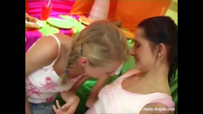 Oral dirt with superb Andrea and Stefani from Nasty Angels