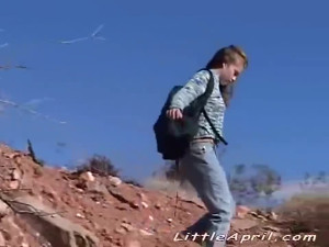 Energetic Little April - solo female scene - Little April
