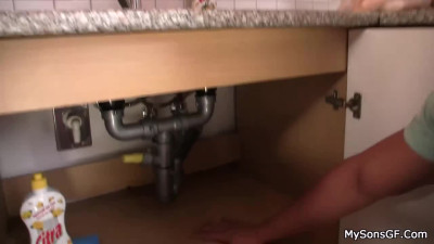 Lustful model's cheating action