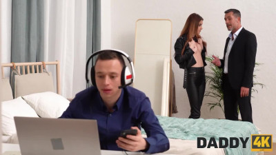 Daddy4k featuring Liz Ocean's long hair action
