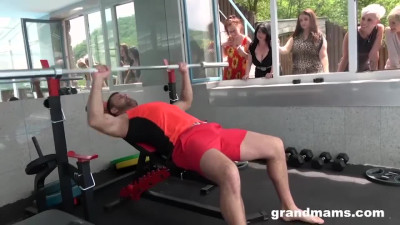 Grandmams - orgy clip