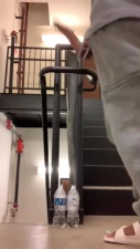 Appealing Tessa Tasty at stairwell smut