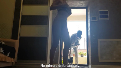 Good-looking Sweetbuttocks at delivery guy movie