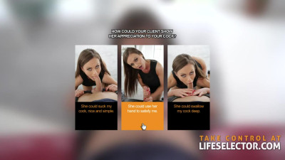 Interactive trailer with well-formed femme from Life Selector