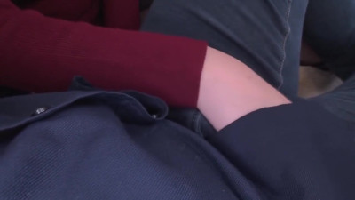 Lady's handjob xxx