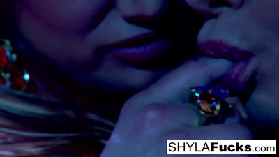 Sneaky Shyla Stylez's boobs trailer