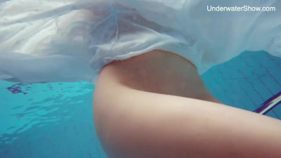 Outside scene with erotic puss from Underwater Show
