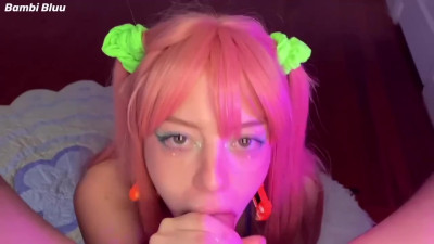 Bambi's blowjob cuckold video
