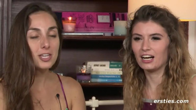Graceful Ana and Candice's girl eating pussy movie