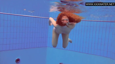 Outstanding hussy's underwater teen sex