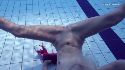 Flashy Elena - big tits dirt - Underwater Show
