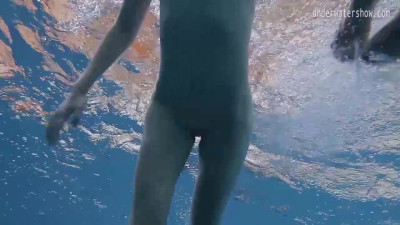 Lovely Clara at underwater sex
