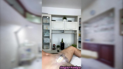 Waxing trailer with aphrodisiac SugarNadya from Verified Amateurs