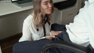 Veronika Charm's blowjob scene by Verified Amateurs