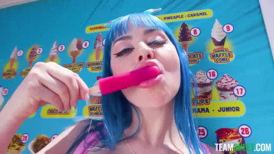 TeamSkeet Allstars featuring Jewelz Blu's eating ice cream scene